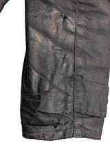 Barbour Jacket M Charcoal Brown Sapper Waxed Cotton
