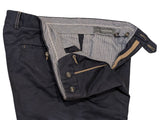 The Wardrobe Trousers 32 Navy Blue Garment Dyed Cotton Twill