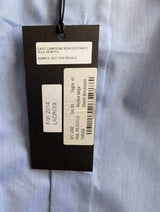Christian Lacroix Rare Sample Shirt 16 Light Blue Cotton
