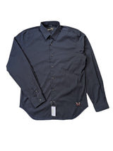 Christian Lacroix Rare Sample Shirt 16 Navy Blue Cotton