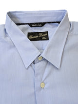 Christian Lacroix Rare Sample Shirt 16 Pale Blue Cotton