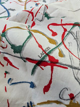Christian Lacroix Rare Sample Shirt 16 Paint Splattered Cotton