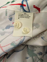 Christian Lacroix Rare Sample Shirt 16 Paint Splattered Cotton