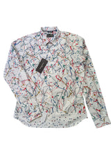Christian Lacroix Rare Sample Shirt 16 Paint Splattered Dot Hemmed Cotton