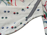 Christian Lacroix Rare Sample Shirt 16 Paint Splattered Dot Hemmed Cotton