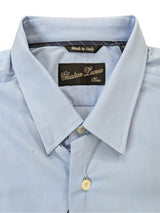 Christian Lacroix Rare Sample Shirt 16 Sky Blue Cotton