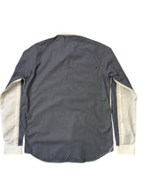 Christian Lacroix Rare Sample Shirt 16 White/Ink Back Cotton