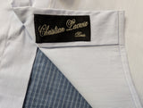 Christian Lacroix Rare Sample Shirt 16 Hairline Blue/ Slate Check Back Cotton