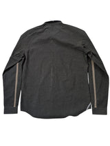 Christian Lacroix Rare Sample Shirt 16 Charcoal Grey Check Cotton
