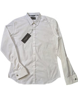 Christian Lacroix Rare Sample Shirt 16 White French Cuffs Cotton