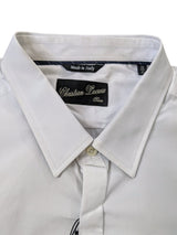Christian Lacroix Rare Sample Shirt 16 White French Cuffs Cotton