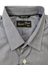 Christian Lacroix Rare Sample Shirt 16 Ink Blue Cotton