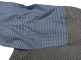 Christian Lacroix Rare Sample Shirt 16 Grey Check Slate Sleeved Cotton