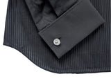 Christian Lacroix Rare Sample Shirt 16 Black Formal French Cuffs Cotton