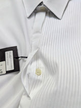 Christian Lacroix Rare Sample Shirt 16 White Formal Two-faced French Cuffs Cotton