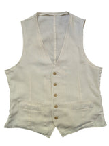 LBM 1911 Vest L/52 Cream Pure Linen (Copy)