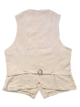 LBM 1911 Vest S/48 Ivory Cotton/Linen Weave
