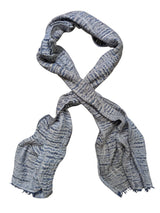 Battisti Scarf Blue Waves Vintage cotton/linen