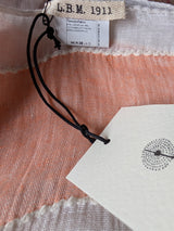 LBM 1911 Scarf Orange/White Striped Linen/Cotton