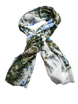 LBM 1911 Scarf Green Giant Paisley Modal/Cotton