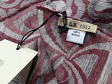 LBM 1911 Scarf Burgundy Wavy Geometric Pattern Modal