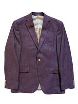 Baumler Loro Piana Blazer 40R Plum Weave Wool/Linen/Silk Tweed
