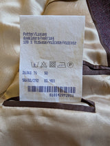 Baumler Loro Piana Blazer 40R Plum Weave Wool/Linen/Silk Tweed
