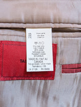 TailoRED Loro Piana Blazer 52R Mushroom Plaid Wool/Linen/Silk Summertime