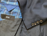 Hugo Boss Blazer Sport Coat 42R Dark Navy Blue Fresco Wool