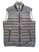 Pal Zileri Lab Padded Gilet L/52 Slim Taupe Grey Nylon