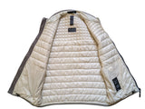 Pal Zileri Lab Padded Gilet L/52 Slim Taupe Grey Nylon