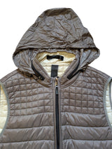 Pal Zileri Lab Padded Gilet L/52 Slim Taupe Grey Nylon