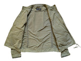 Pal Zileri Lab Motorcycle Jacket Slim M Green Polyester & Leather Trim