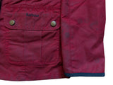Barbour x William Morris Ladies Coat S/M 6 US Red Utility Waxed Cotton RARE!