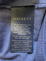 Hackett Sweater L Blue Wool/Silk