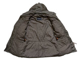 Hackett Down Parka S Metallic Green Nylon