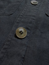 Oscar Jacobson Maverick Overshirt/Jacket L Slim Navy Blue Linen