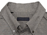 Thom Sweeney Popover Polo Shirt XXL Grey Cotton Pique
