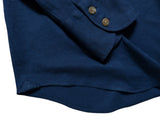 Thom Sweeney Buttoned Polo Shirt XL Dark Royal Blue Cotton Pique