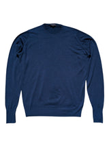 John Smedley Sweater M Dark Royal Blue Merino Wool