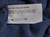 John Smedley Sweater M Dark Royal Blue Merino Wool