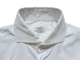 Pino Borriello Shirt 15.75 White Wide Spread Collar Pure Cotton