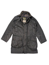 Barbour Coat S C36 Midnight Border Waxed Cotton