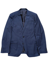Hugo Boss Suit 40R Blue Microcheck Colombo Wool/Silk