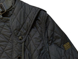 Barbour x Land Rover Range Ladies Jacket 8 US Black Lordenshaw Quilt Polyester