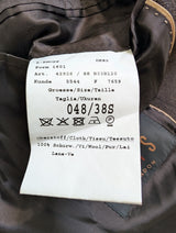 Daks London Sport Coat 38S Brown Plaid 2-button Wool