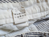 Barena Venezia Bermuda Shorts 34 Striped Cotton/Linen