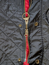 Barbour Jacket S/M Black Flyweight Chelsea Padded Quilt Polyester