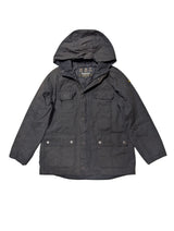 Barbour Coat Boys L Soft Black Waxed Cotton