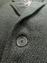 Vintage Daks London Tweed Coat 42R Grey/Brown Heavy Wool